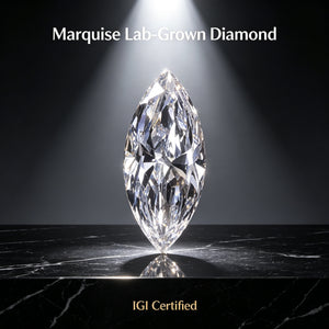 Marquise IGI-Certified Lab-Grown Diamond
