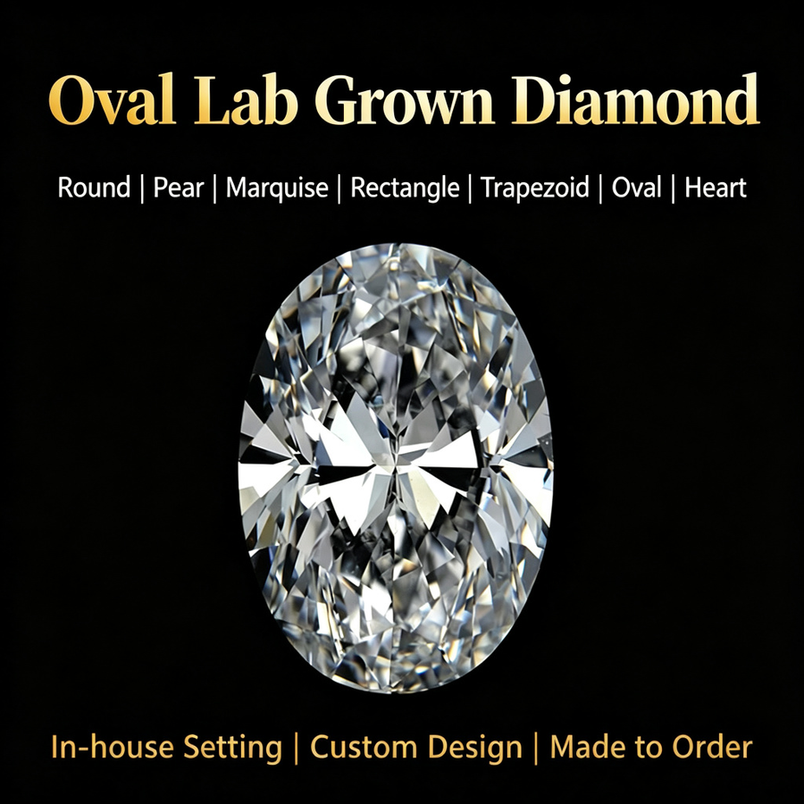 Oval IGI-Certified Lab-Grown Diamond